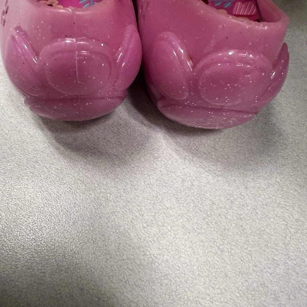 Nickelodeon Girls Size 8 Paw Patrol Pink Glitter Casual‎ Jelly Slip-on Shoe
